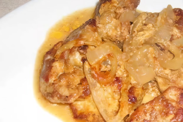 Свинина с дижонской горчицей запеченная в горшочках