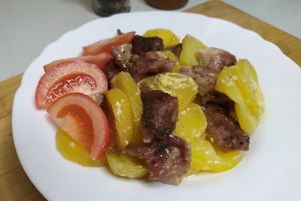 Свинина с картошкой в фольге