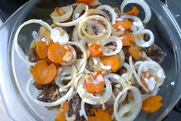 Свинина с овощами по-грузински