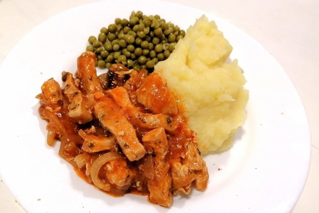 Свинина с пюре