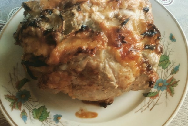 Свинина с сыром и лимоном