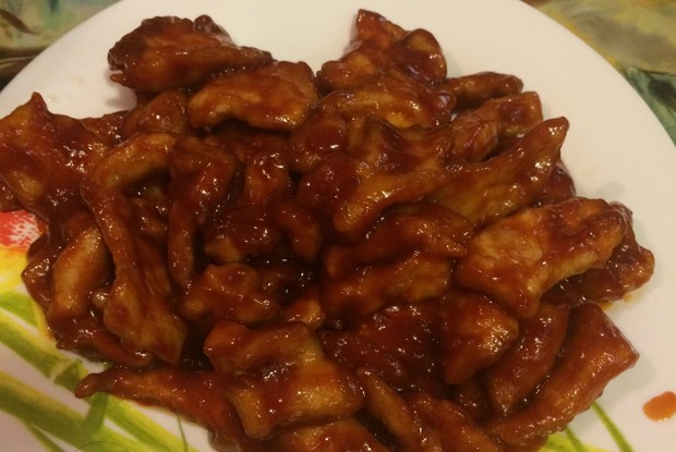 Свинина в кляре с кисло-сладким соусом