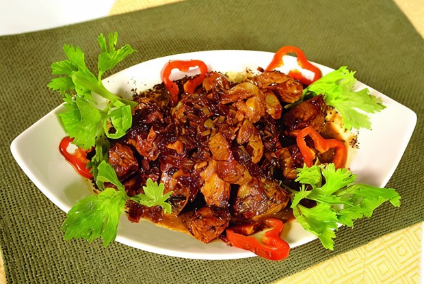 Свиное филе в кисло-сладком соусе