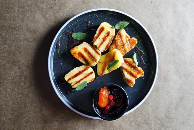 Сыр халуми на гриле