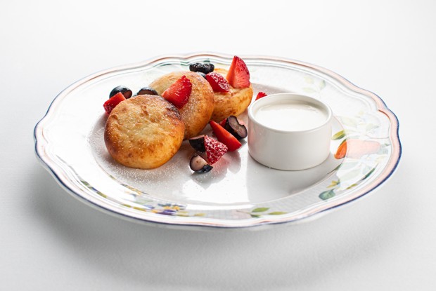 Сырники с голубикой