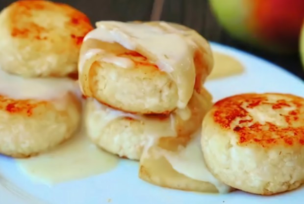 Сырники с яблоком