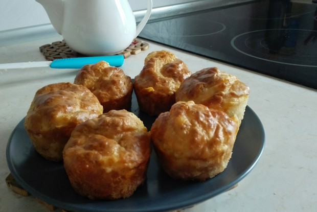 Сырные кексы на скорую руку