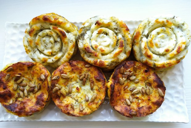 Сырные кексы