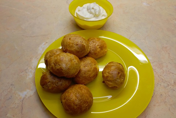 Сырные профитроли (гужеры)