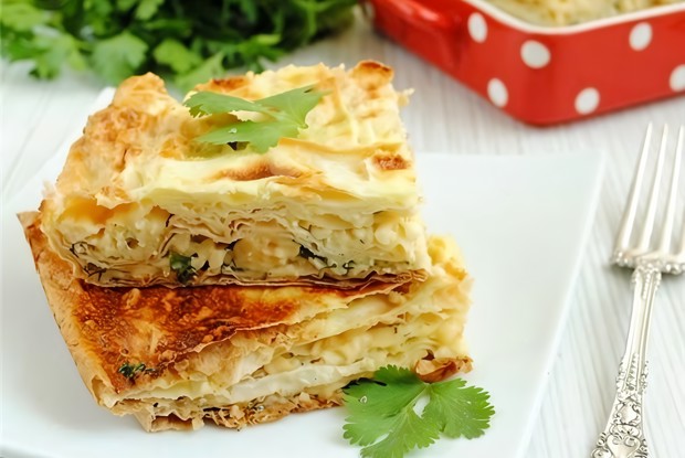 Сырный пирог в лаваше