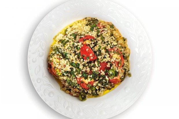 Табуле с вялеными помидорами