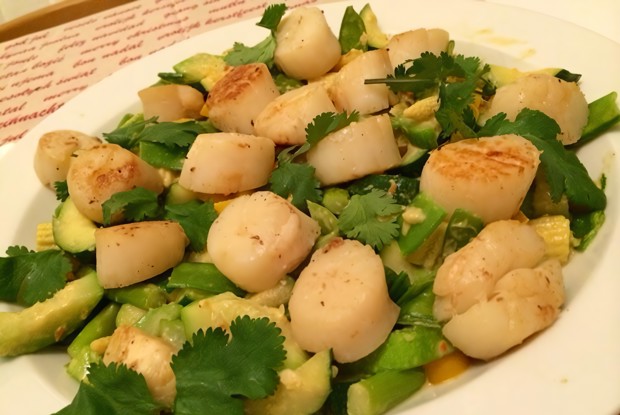 Тайское рагу с гребешками