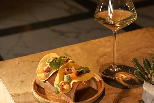 Тако с креветкой