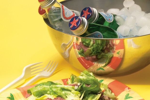 Тальятта с латуком и пармезаном