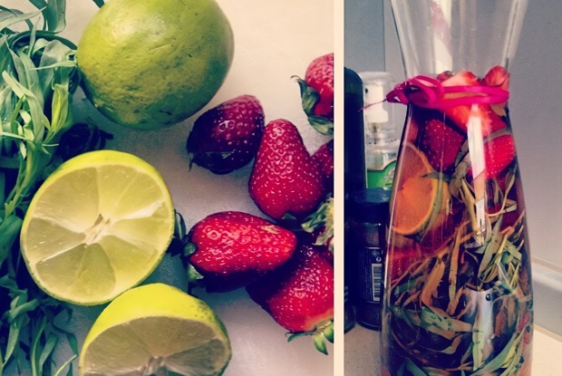 Тархун с клубникой