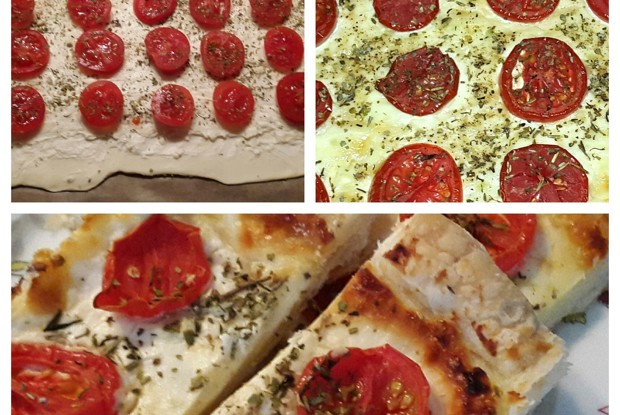 Тарт с помидорами и сливочным сыром