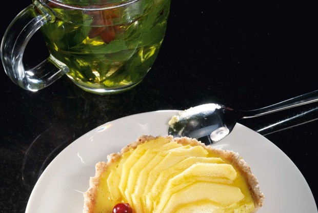 Тарталетки с кремом из манго