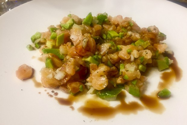 Тартар из слабосоленой семги