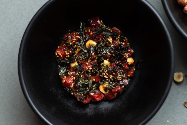 Тартар из телятины кимчи