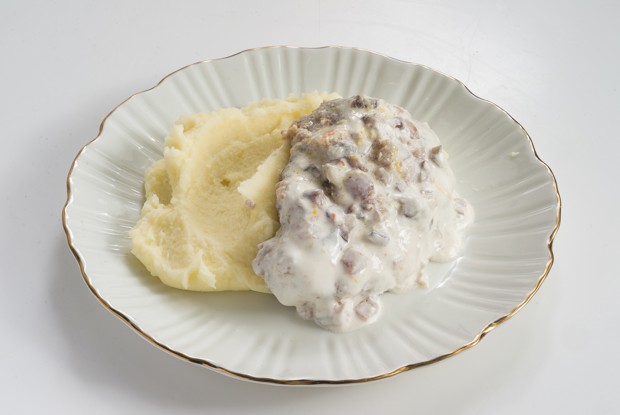 Телячье рагу с лимонным соусом