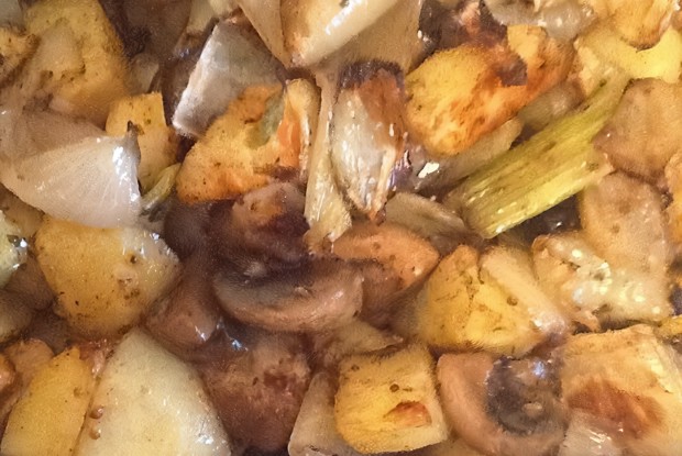 Теплый картофельный салат с фенхелем