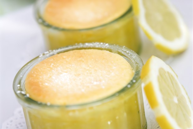 Теплый лимонный пудинг