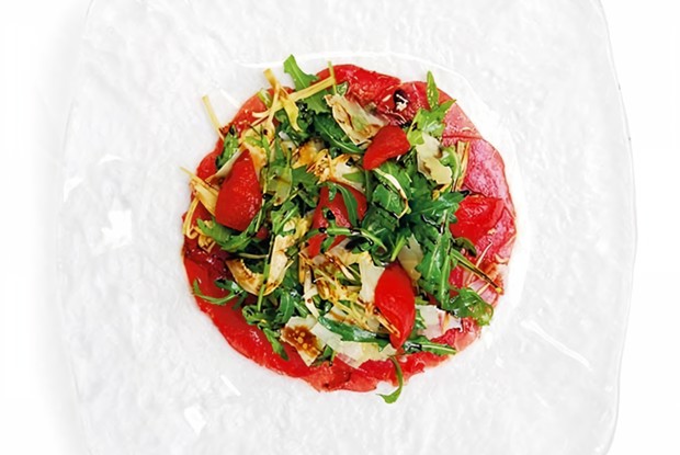 Теплое карпаччо из говядины