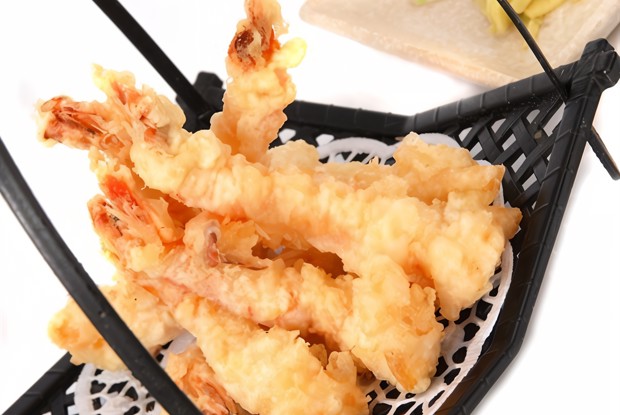 Тигровые креветки в кляре