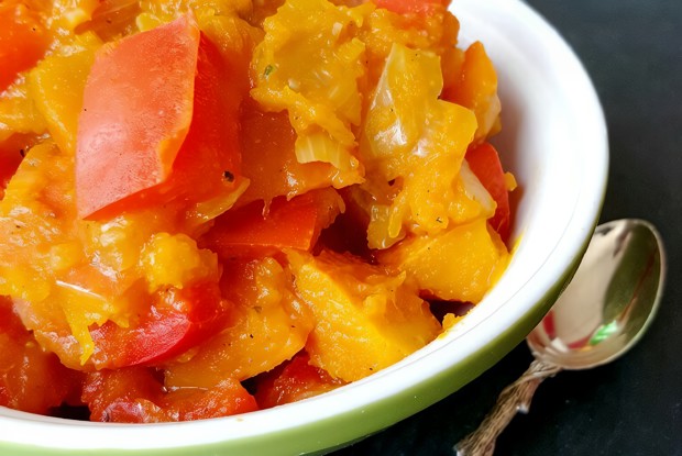 Тыква тушеная по-венгерски