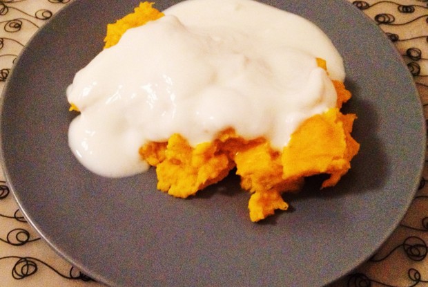 Тыквенная запеканка с йогуртом