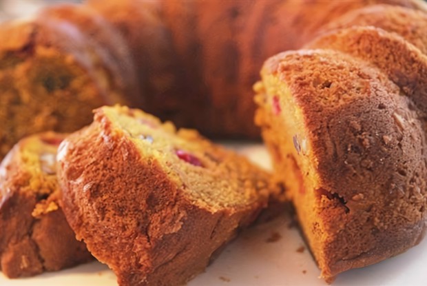 Тыквенный кекс с брусникой