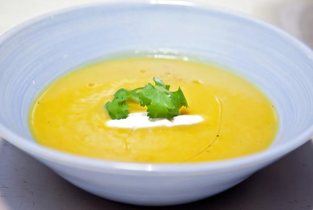 Тыквенный крем-суп с имбирем и корицей