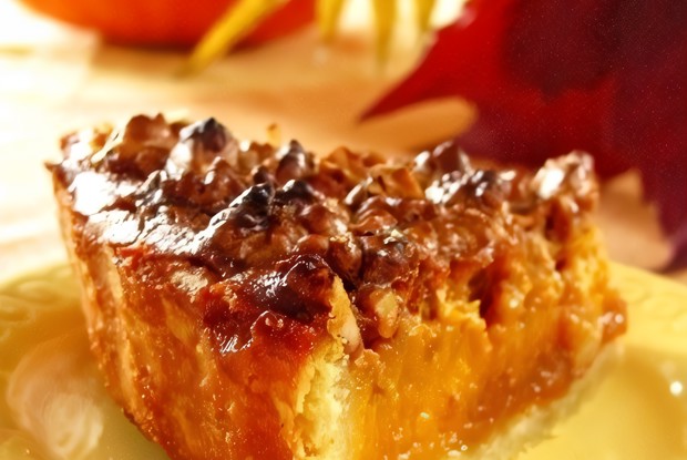 Тыквенный пирог с орехами