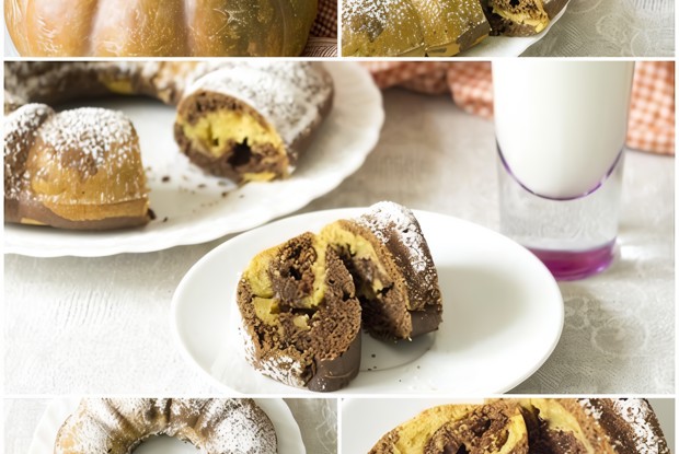 Тыквенно-шоколадный кекс