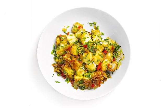 Тофу с двумя перцами