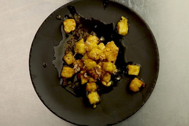 Тофу с креветочной икрой