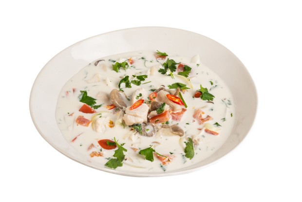 Тайский куриный суп том кха гай