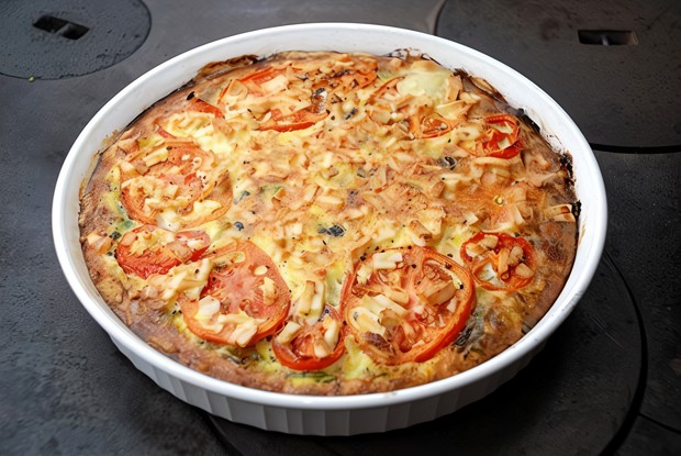 Томатный пирог с козьим сыром и тимьяном