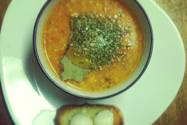 Томатный суп-пюре с авокадо