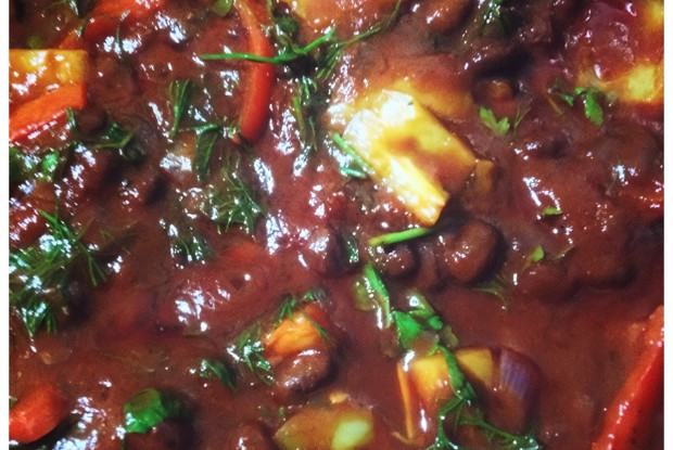 Томатное лобио на скорую руку