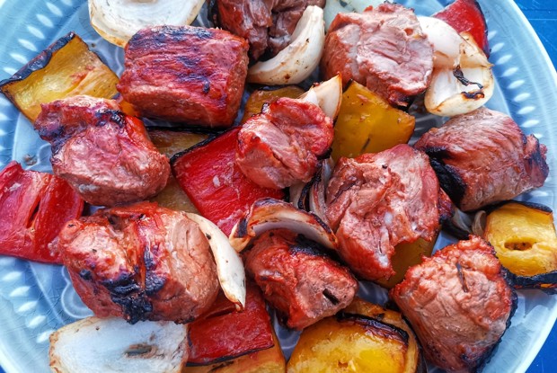 Томатный шашлык