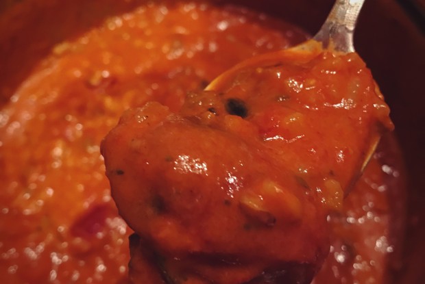 Томатный суп с сыром