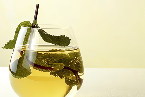 Тонизирующий коктейль из шампанского с чаем