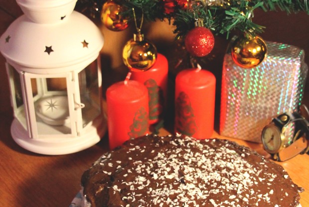 Торт «Баунти» в шоколадной глазури