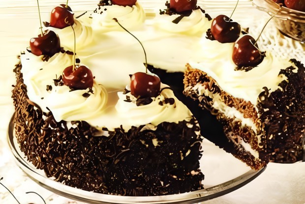 Торт «Черный лес» с черешней