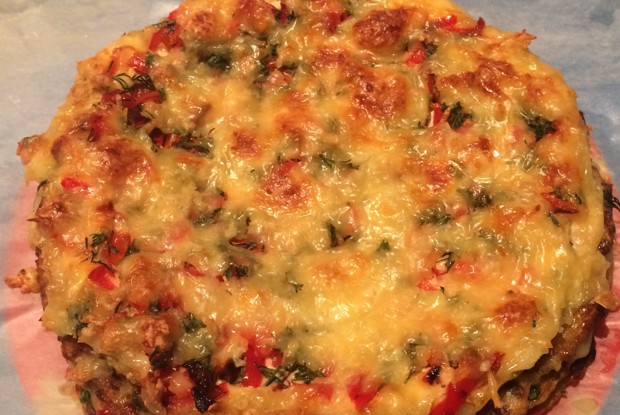 Торт из кабачков с фаршем