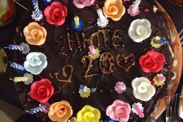 Торт коржевой с заварным кремом и фруктами