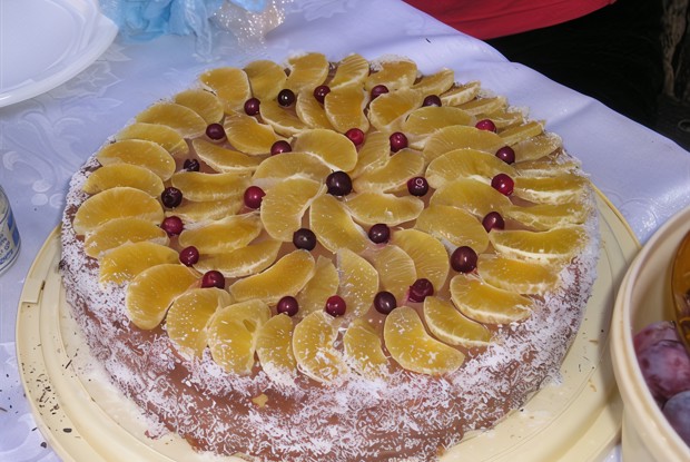 Торт мандариновый