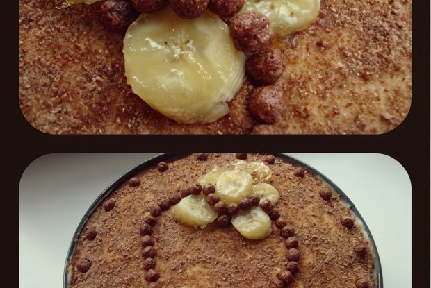 Торт с бананами и лимонно-ванильным заварным кремом