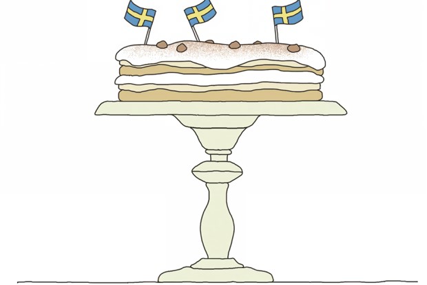 Торт с фундуком и меренгой (marängtårta med hasselnötter)